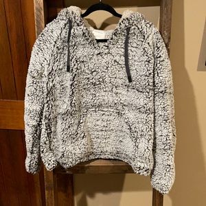 Thread and supply fleece pullover